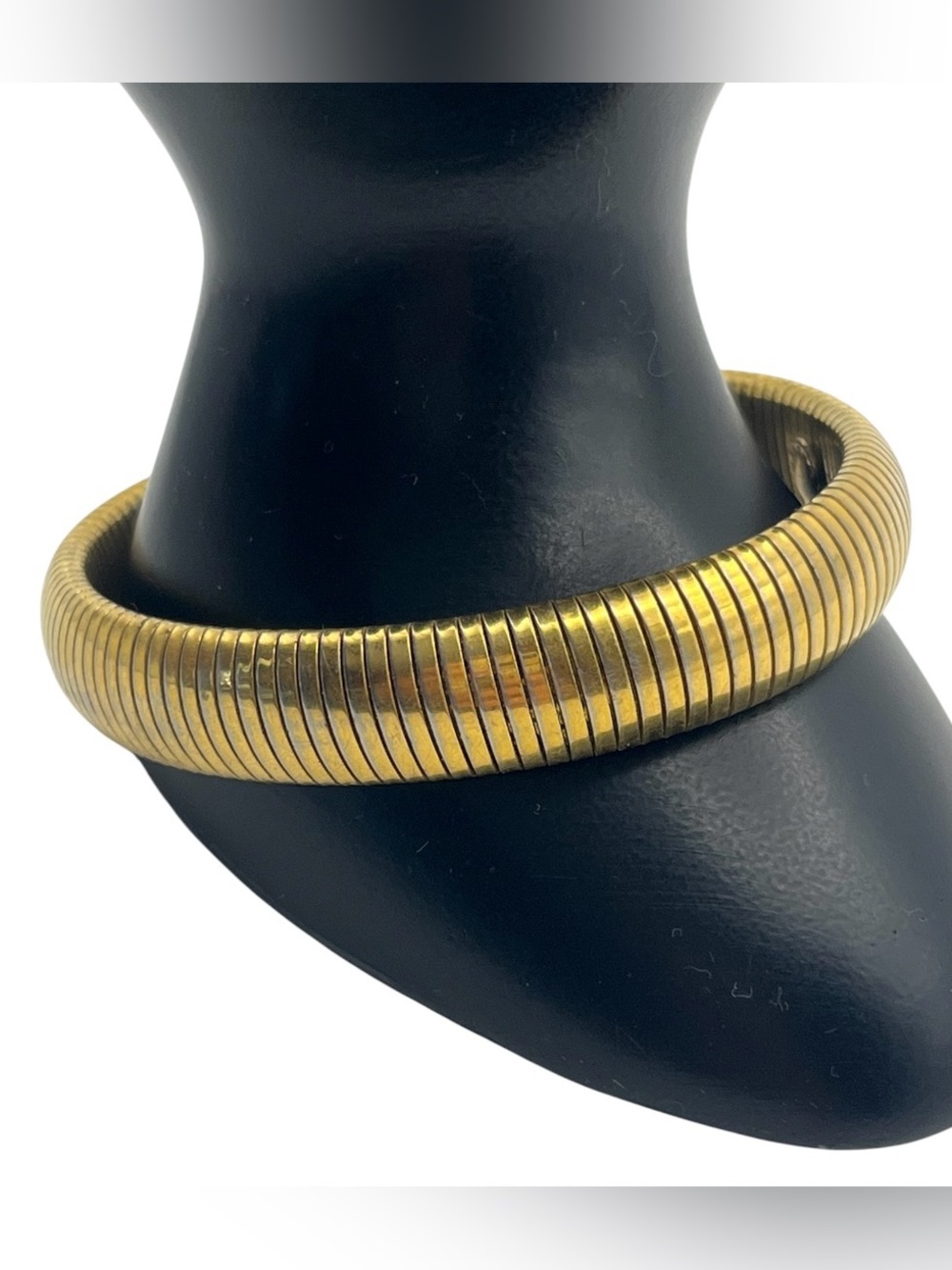 Tubogas gold tone Monet stretch bracelet coil vintage